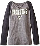 NHL Pittsburgh Penguins Shout Out L / S Triblend Tee XL グレイ