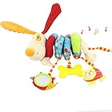 ベビー用 ハンギングスパイラル ベッド メリー ベッドおもちゃ 可愛い ぬいぐるみ 歯がためが付き 幼児のシャワー用プレゼントとしてもオススメ