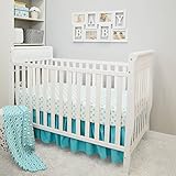 American Baby Company 3 Piece Crib Bedding Set, Aqua, 28 x 52 by American Baby Company
