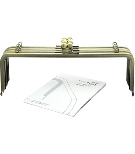 Amazon | starPG 25cm アーチ型 がま口口金 差し込み式 アンティーク  