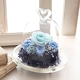 Lulu＆berry リュリュベリー プリザーブドフラワー ガラスドーム 誕生石 誕生石イメージ花・03月