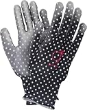 g-style 【ガーデニング用手袋】 PUキュート (ドット)  ブラック L