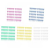 Fenteer ラベル　園芸用　プラスチック製　マーカー　タグ　盆栽　約100枚 /250枚　マルチカラー　　　 - 250枚：マルチカラー
