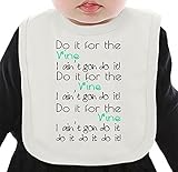 Do It For The Vine Slogan ネクタイを有する有機ビブ Medium