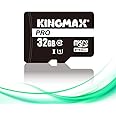 KINGMAX microSDHCカード 32GB Class10 UHS-I 対応 SD変換アダプター付属 スマホ カメラ タブレット PC パソコン ドライブレコーダー KM32GMCSDUHSP1A-1 (32GB)