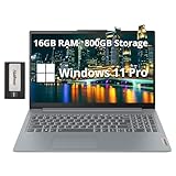 Lenovo IdeaPad Slim 3 15.6インチ FHD ノートパソコン 普段使い用 AMD Ryzen 7 7730U 16GB DDR4 800GB ストレージ (512GB SSD + 288GB ドッキングステーションセット) AMD Radeon Graphics Wi-Fi 6 HDMI Windows 11 Pro グレー
