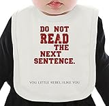 Do Not Read The Next Sentence Funny Slogan ネクタイを有する有機ビブ Medium