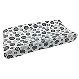One Grace Place Teyo's Tires Changing Pad Cover, Black/White by One Grace Place [並行輸入品]