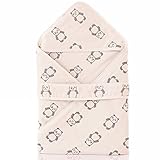 多機能　6重ガーゼケット　ベビー　おくるみ　ガーゼタオル　ベビーブランケット　コットン100%　通気　フード付き　 (パンダ)