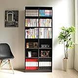 【限定セール】本棚 収納棚 書棚 本収納 壁面収納 幅90cm ディスプレイラック 木製シェルフ 多目的収納ラック マルチラック ブラウン CPB012BR