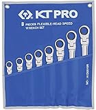 KT Pro Tools A12001SR 12-Point 8-Piece Flexible Head Speed Wrench [並行輸入品]