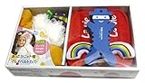 LaVie ギフトBOX 4点セット ベルトカバーレインボー&ニット帽イエロースター ケーブルオーガナイザーリトルリーフ 水鉄砲バグ b149