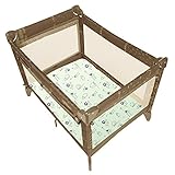 Kushies Baby S345E43 Portable Playpen Fitted Sheet GREEN SAFARI by Ababy