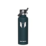 Super Sparrow 水筒 真空断熱ボトル - 750ml - 標準口ウォーターボトル - BPAフリー 漏れ防止 - エルゴノミックデザインのストロー付き水筒、仕事・ジム・旅行・スポーツ・アウトドアに最適