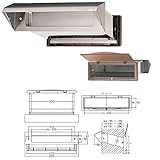 埋込専用ポスト 郵便受け 【内フタ付き気密型 No.30 真壁 H L】 ステンレスシュート 口金付き