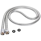 Xaestival 59.06 " Long 0.79 "直径シャワーホース、Hand Heldヘッド、ステンレススチール