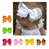 20個6 " Baby Girls Large Grosgrain Ribbon Hair Bows with Alligatorクリップby Davidアクセサリー