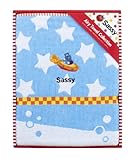 Sassy コットンブランケット/ヒッポ・ブルーウェイブ/SA3302 【おくるみ】【お風呂・プール】【ベビーカー】NZSA101106