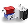 USB Wall Charger 4 Pack 5V/2.1A Dual 2 Port USB Plug Portable AU Mains Power Adapter Charger Compatible with iPhone Xs/X / 8/