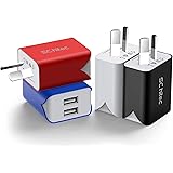 USB Wall Charger 4 Pack 5V/2.1A Dual 2 Port USB Plug Portable AU Mains Power Adapter Charger Compatible with iPhone Xs/X / 8/