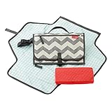 スキップホップ おむつ替えシート付きポーチ Pront Mini Changer プロントミニチェンジャー おむつポーチ (Chevron) 202204 [並行輸入品]