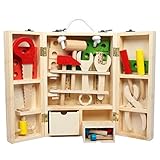 豚宝 木のおもちゃ はじめてツールボックス 組立あそび Carpenter Tool Box Set  EZ7008 男の子 / 大工 工具 知育 木製 玩具
