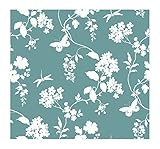 York Wallcoverings AP7429SMP Silhouettes Trailing Floral and Vines Wallpaper Memo Sample, 8-Inch x 1