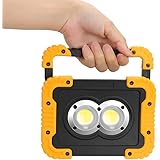 『 2023爆光モデル』BORDAN LED投光器 屋外用 充電式 防水 LED作業灯 投光器 ランタン LED投光器 充電式 マグネット 120W相当 8000lm高輝度 4400mAh 大容量モバイルバッテリー 3つの点灯モード IP44 防水 