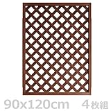 旭興進 JJウッドラティス1290(4枚組) TC-WPC1290 BR*4 ブラウン