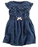 カーターズ Carter's ワンピース ドレス Indigo Flutter-Sleeve Bodysuit Dress 9M (67-72cm)