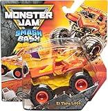 Monster Jam El Toro Loco スマッシュ&バッシュ ダイキャストモンスタートラック – リアルアクションクラッシュリセットビークル、1:64スケール、シリーズ01