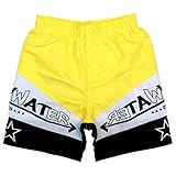水着 ベビー スイミング 男の子 サーフパンツ ロゴ 海水パンツ ベビー水着　水遊び イエロー 95