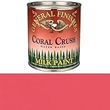 General Finishes QCC Milk Paint, 1 quart, Coral Crush [並行輸入品]