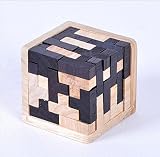 urtoysロシア教育木製キューブLubanロックfor大人子供マジックキューブ3dパズルブロックKong MingロックToys for Kidsクリスマス誕生日ギフト