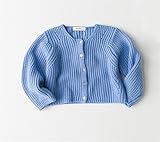 PANCY 子供用 ニット カーディガン キッズ 子供 春 秋 女の子 ガールズ 男の子 ボーイズ 長袖 丸首 ファッション カジュアル 可愛い 上質 通学 出かけ 男女兼用 お祝い ギフト 上品