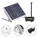 ILS - Solar Panel Powered Brushless Water Fountain Pump For Pond Garden Outdoor Submersible Kit