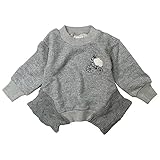 《春秋冬対応》SCHNEE(スネー) ニット付裏毛トレーナー 100cm /杢グレー NO.F-661265