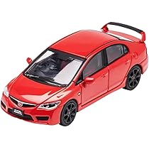 Amazon | DIECASTTEAM 1/64 ホンダ シビック Type-R FD2 RHD レッド 