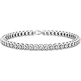 Dazzlingrock Collection 1.00 Carat (ctw) Sterling Silver Round Cut White Diamond Ladies Tennis Bracelet 1 CT