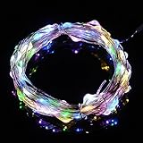 PUERI LEDクリスマスライト 電池式 イルミネーションライト ストリングライト 3.3m 30球 3種モード 防水 クリスマス/飾り/電飾/クリスマスライト