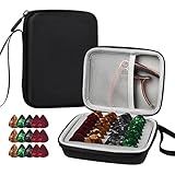 ギターピック収納ケースバッグ | リトルピックホルダー のピック収納ボックスポーチバッグ、ギターアクセサリー収納ケース、15個のピックが含まれていますランダムカラー Hanhu