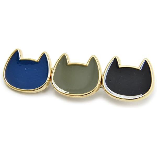 Amazon.co.jp: ヘアピン 猫 ネコ シルバー ゴールド ヘアクリップ ヘア