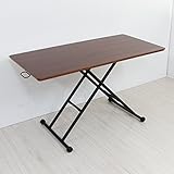 決算大セール 送料無料 リフティングテーブル 昇降式テーブル 完成品 ローテーブル テーブル 北欧 木製 天然木 突板 ウォールナット HK003