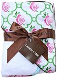 Caden Lane Boutique Collection Hooded Towel Set, Rose Lattice, Infant by Caden Lane [並行輸入品]