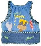 Cudlie, Daddy's Lil Helper Baby Boy Deluxe Adjustable Bib, Soft Terry, Color: Blue by Cudlie