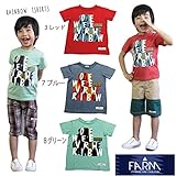 【sishunon/ファーム】RainbowTシャツ ファーム レインボー ロゴ 半袖 Tシャツ 130 3 レッド
