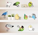 Mr。S Shop PVC壁ステッカーFootball Parrot取り外し可能デカールアートDIY子供部屋幼稚園壁紙