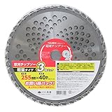 高儀 草刈チップソー 軽量タイプ 255mm×40P 3枚パック