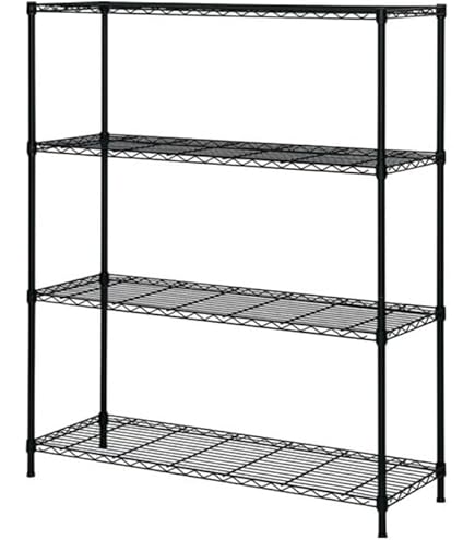 Amazon｜ニトリ(NITORI) スチールラック CUSTOM 幅115cm 4段 ブラック
