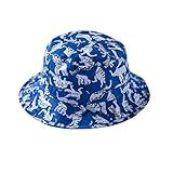 (よキーよ)Yokeeyoベビー用ハット つば広 子供サン帽子 フィッシャーマンハット 動物　恐竜の模様 女の子 男の子 男女児 紫外線UVカット 日よけ 日焼け止め